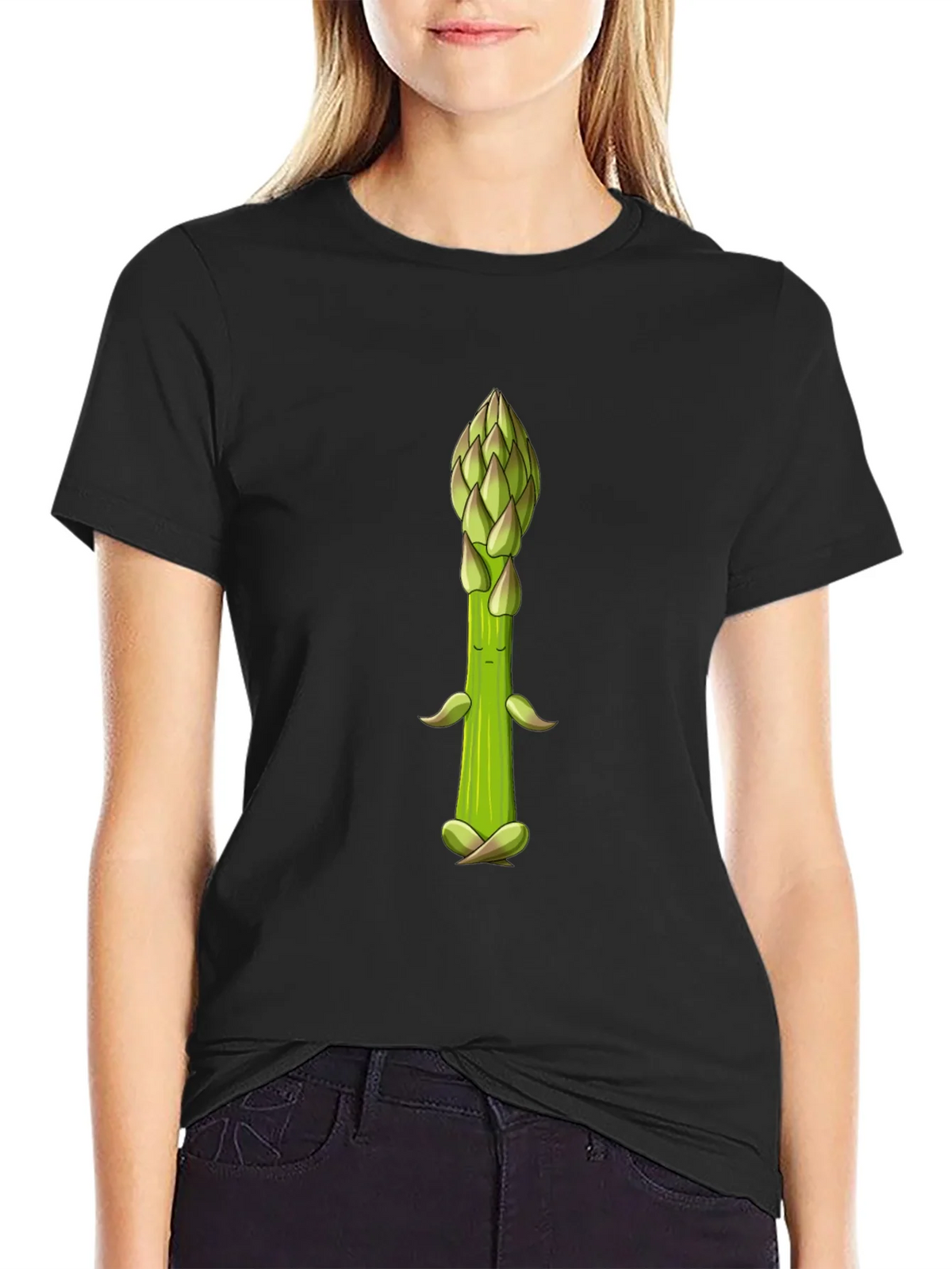 Meditating Asparagus Graphic Tee product image 2