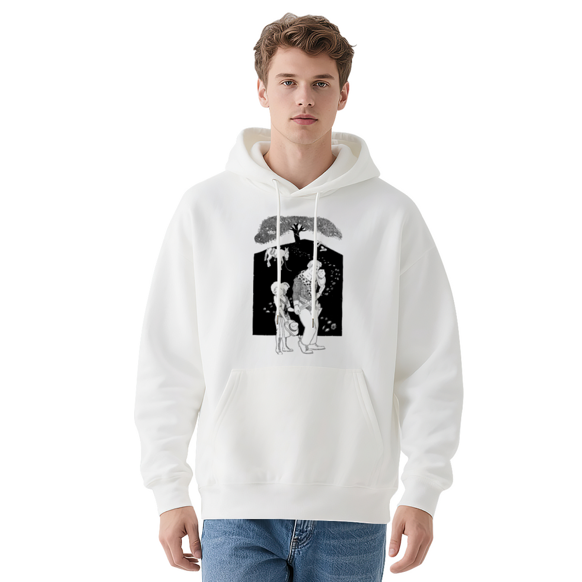 Graphic Art Pullover Hoodie - Bold Statement #0635 product image 9