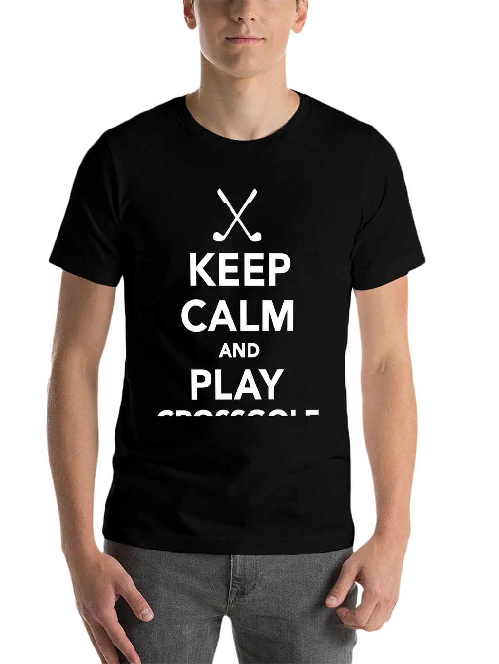 Keep Calm & Play Crossgolf T-Shirt - Black Tee product image 4