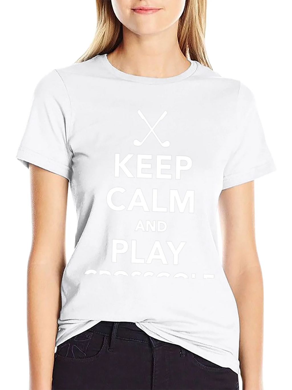 Keep Calm & Play Crossgolf T-Shirt - Black Tee product image 8