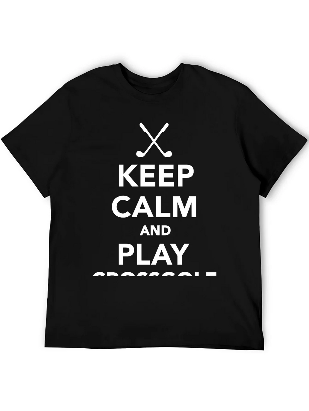 Keep Calm & Play Crossgolf T-Shirt - Black Tee product image 5