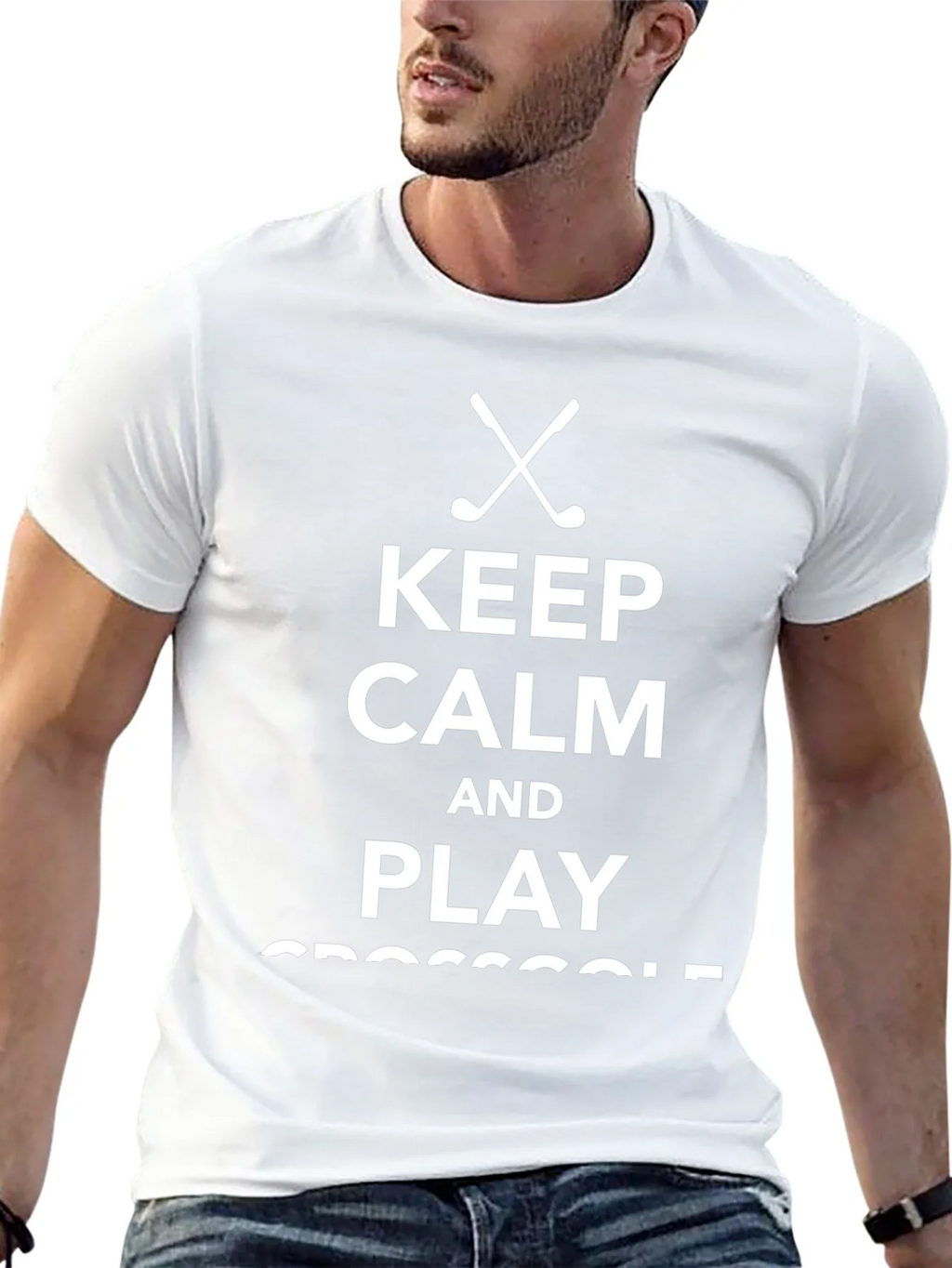 Keep Calm & Play Crossgolf T-Shirt - Black Tee product image 12