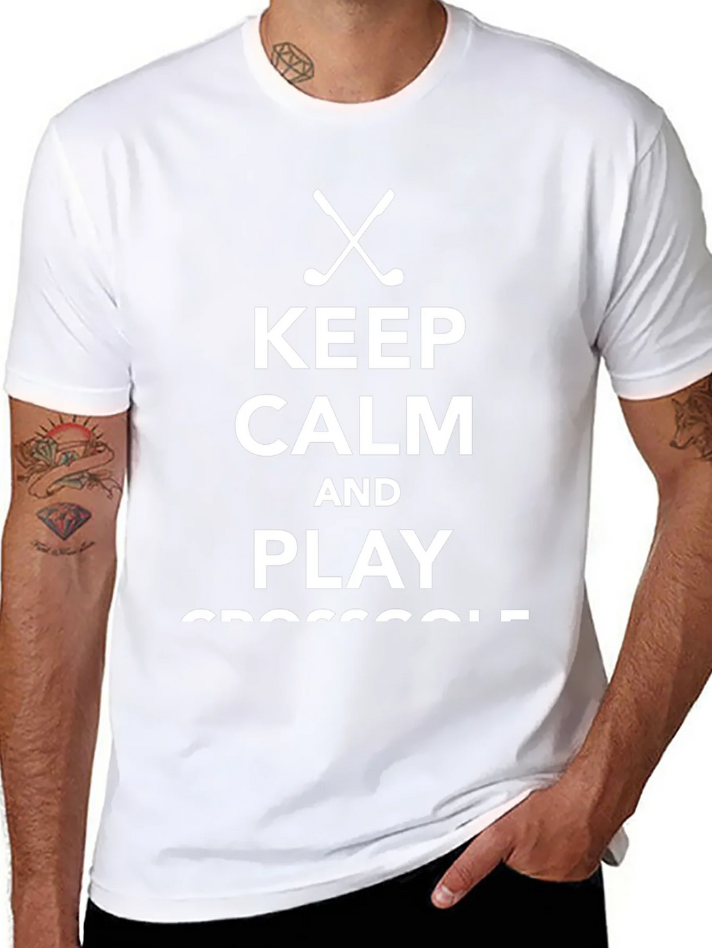 Keep Calm & Play Crossgolf T-Shirt - Black Tee product image 7