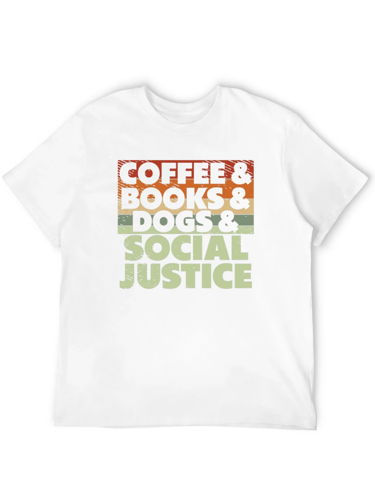 Coffee Books Dogs & Social Justice T-Shirt product image 9