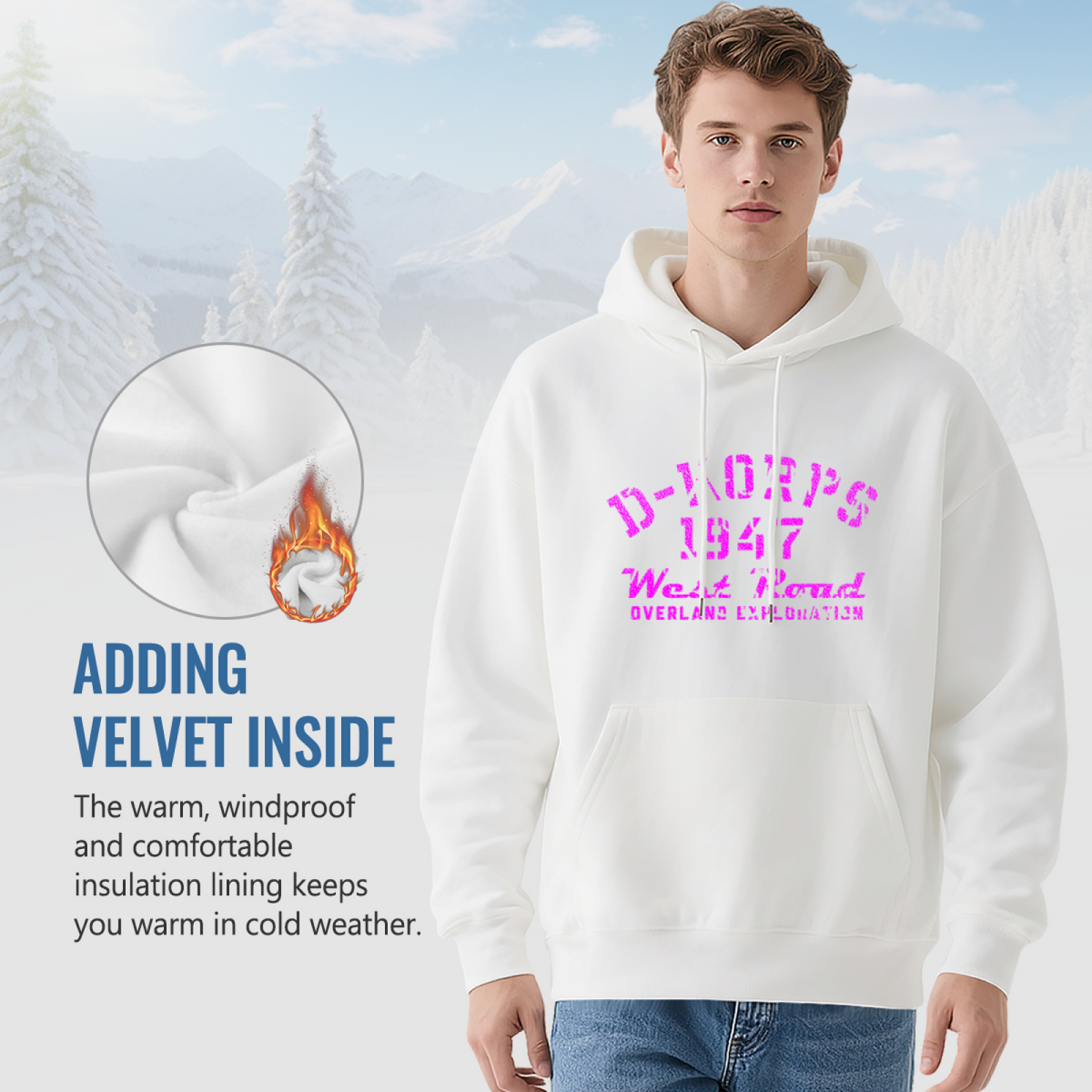 Designer Art Pullover Hoodie - Stand Out Style #0642 product image 7