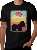 Sunset Dog Silhouette Graphic Tee product image 1