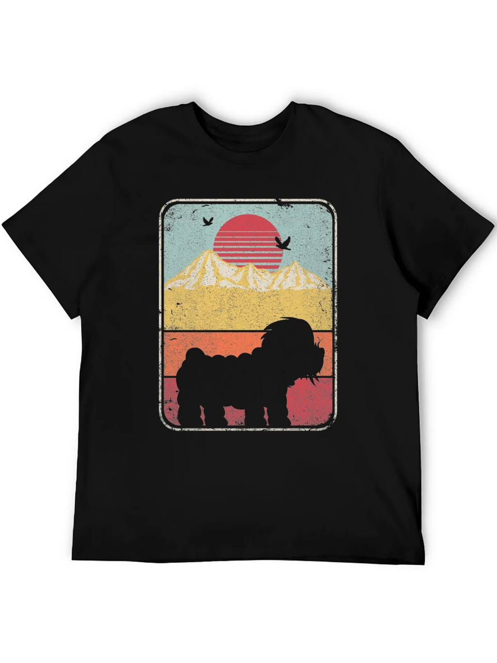 Sunset Dog Silhouette Graphic Tee product image 5