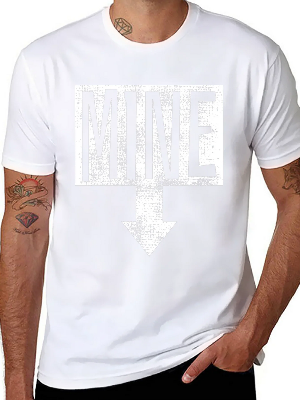 Funny Mine Arrow T-Shirt - Novelty Graphic Tee product image 6