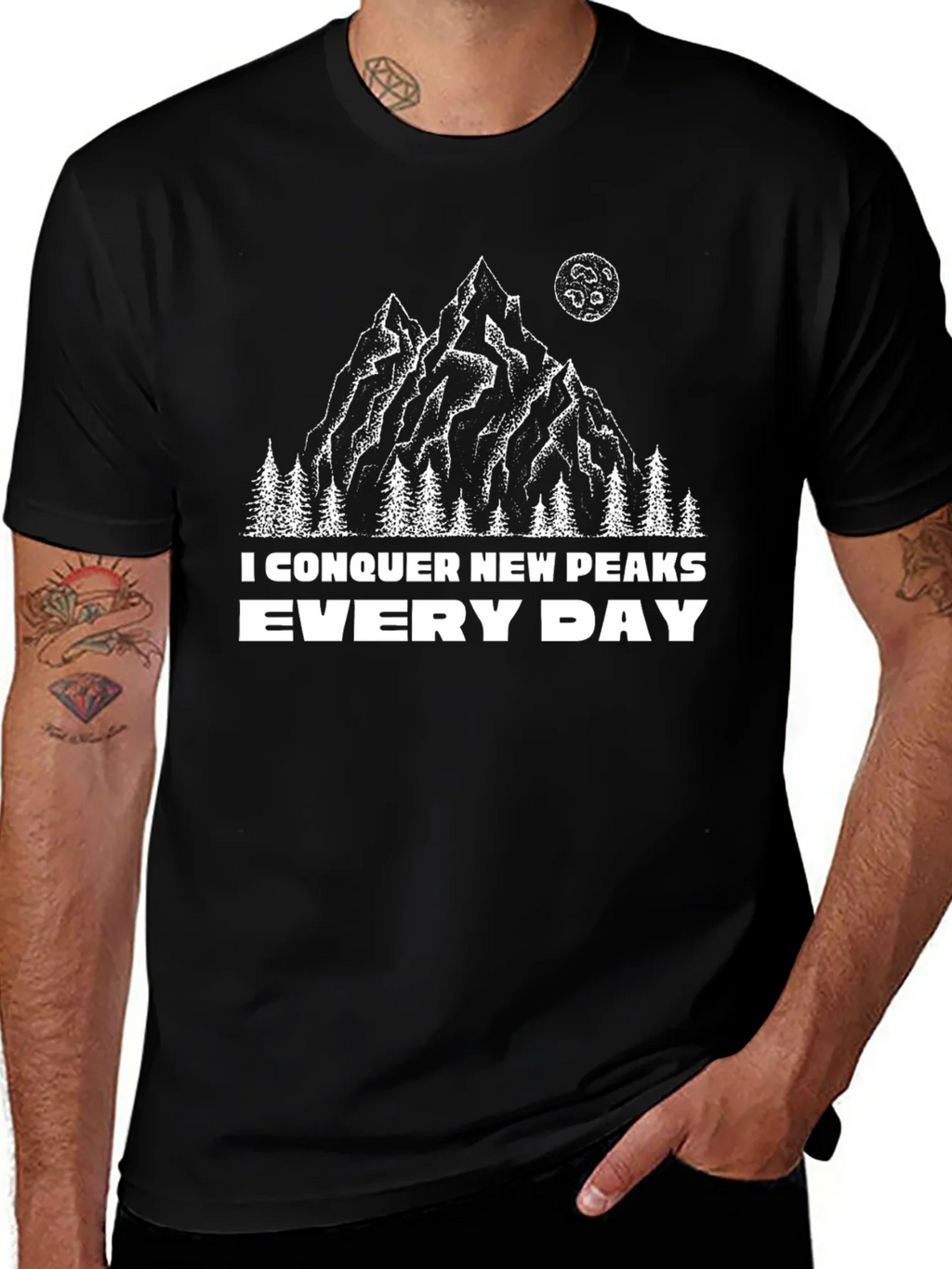 Conquer New Peaks Tee - Mountain Adventure Shirt product image 1
