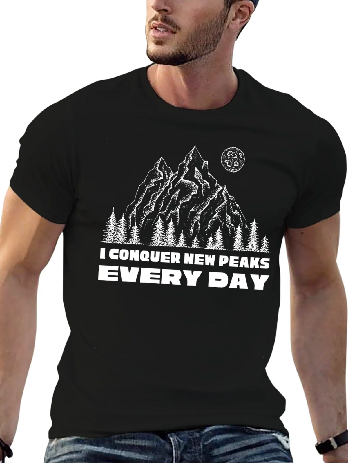 Conquer New Peaks Tee - Mountain Adventure Shirt product image 6