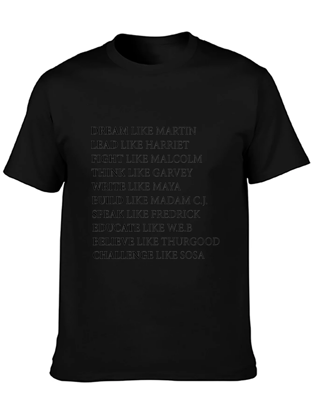 Inspirational Leaders Black T-Shirt product image 3