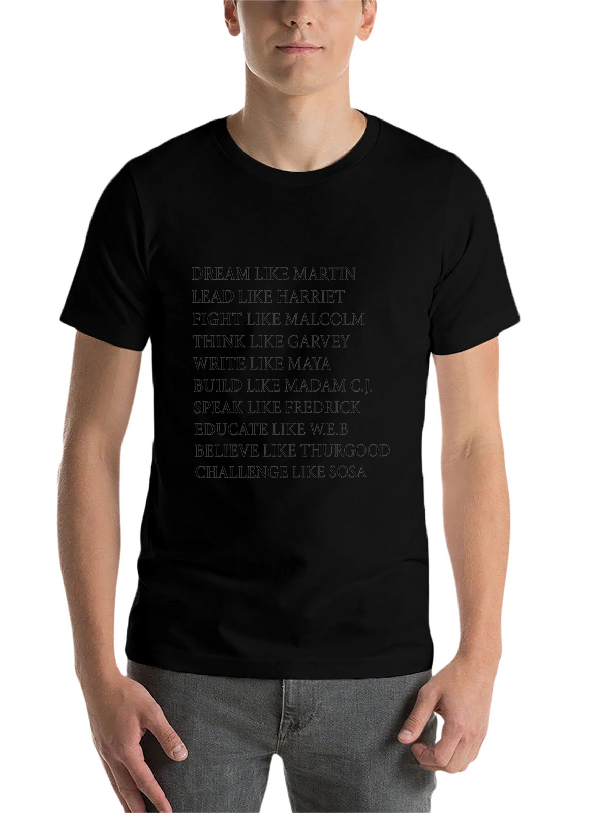 Inspirational Leaders Black T-Shirt product image 4