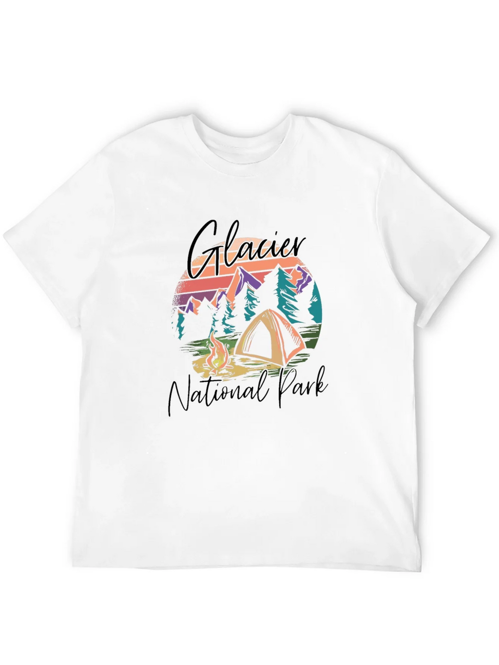 Glacier National Park Camping Graphic Tee product image 11