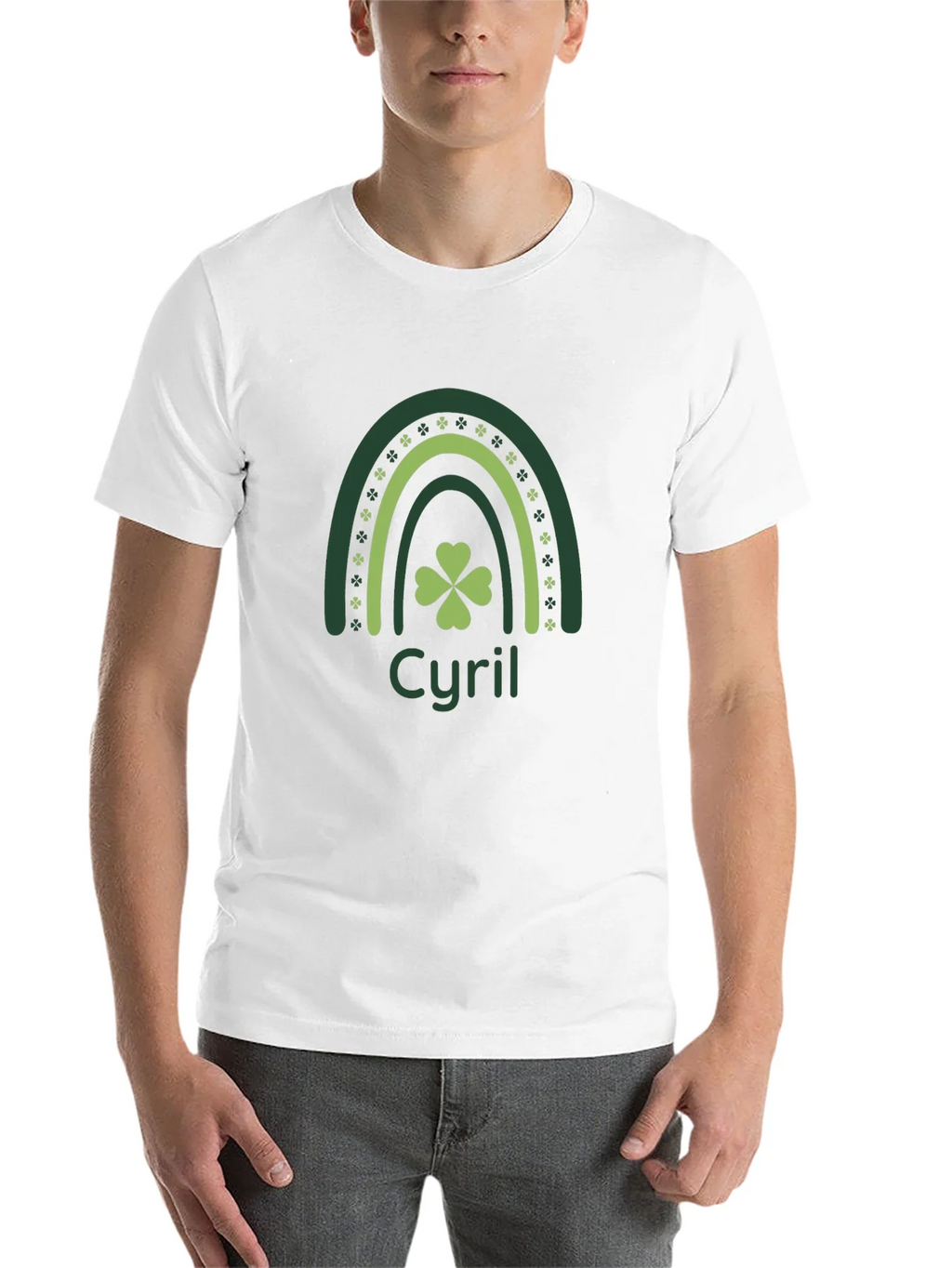 Cyril St. Patricks Day Clover Rainbow Tee product image 10