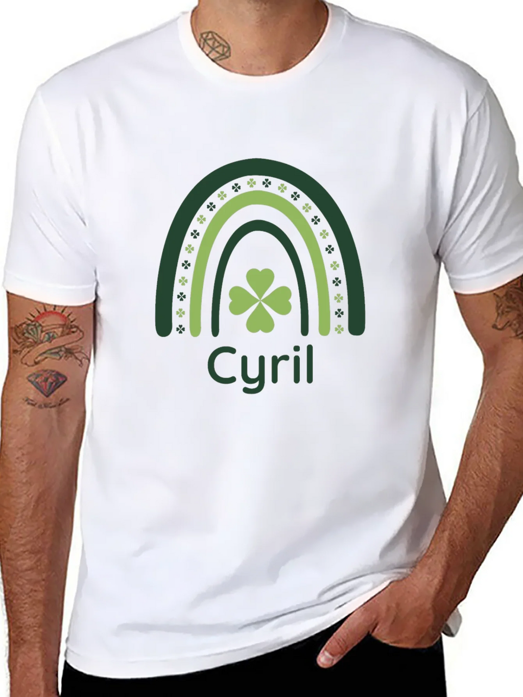 Cyril St. Patricks Day Clover Rainbow Tee product image 7