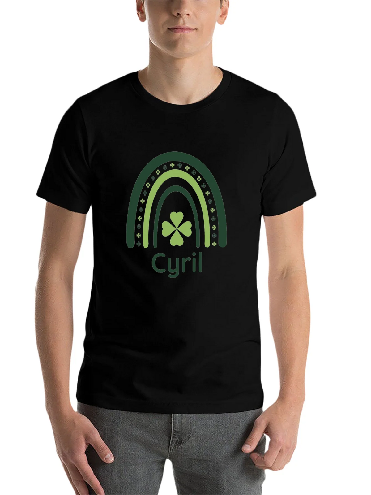 Cyril St. Patricks Day Clover Rainbow Tee product image 4