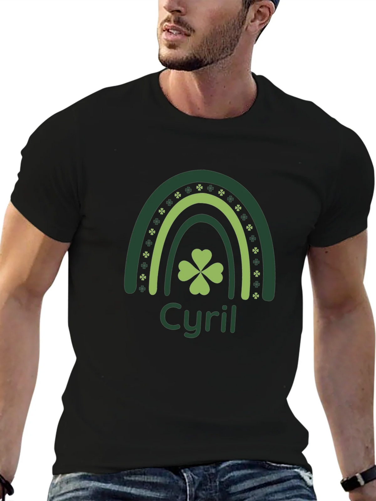 Cyril St. Patricks Day Clover Rainbow Tee product image 6