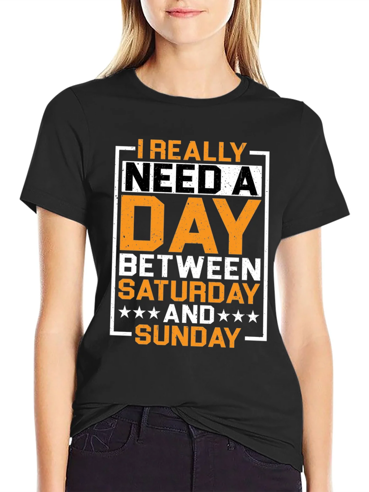 Funny Day Between Saturday and Sunday Graphic T-Shirt product image 2