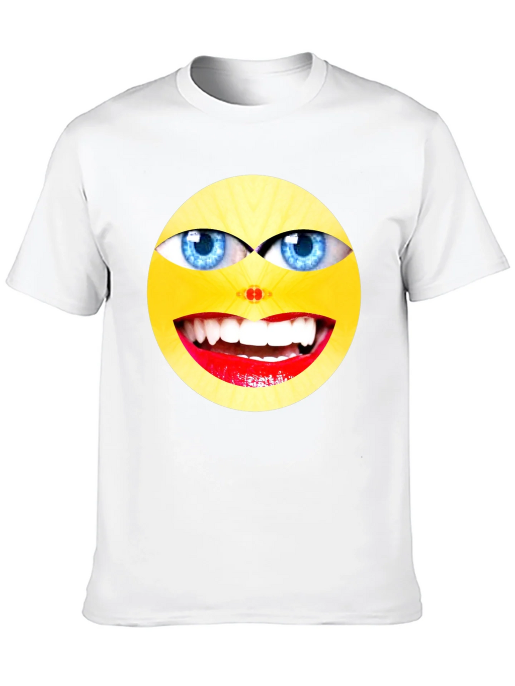 Crazy Smiley Face Graphic Tee product image 9