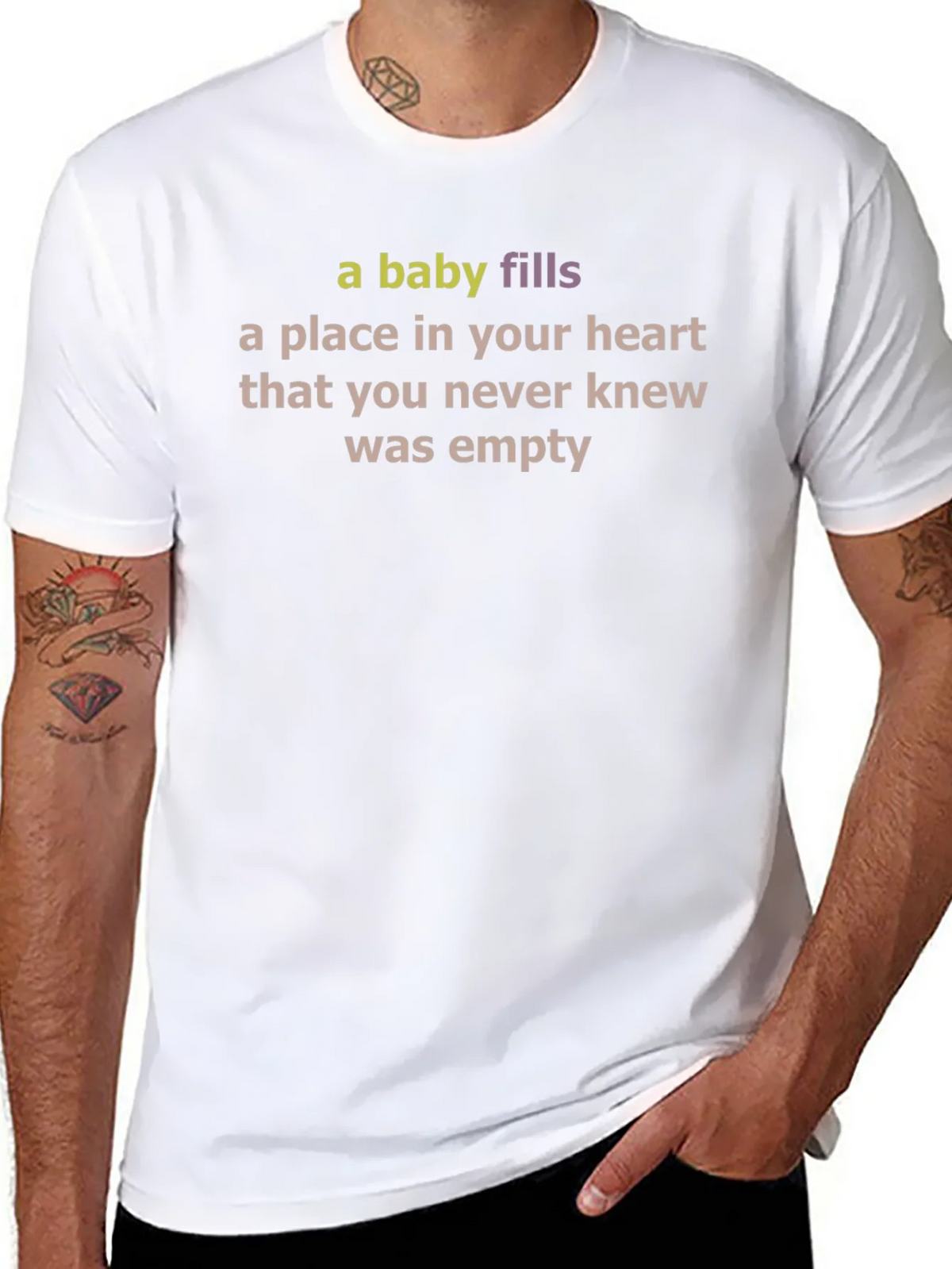 A Baby Fills Your Heart T-Shirt - Unisex product image 7