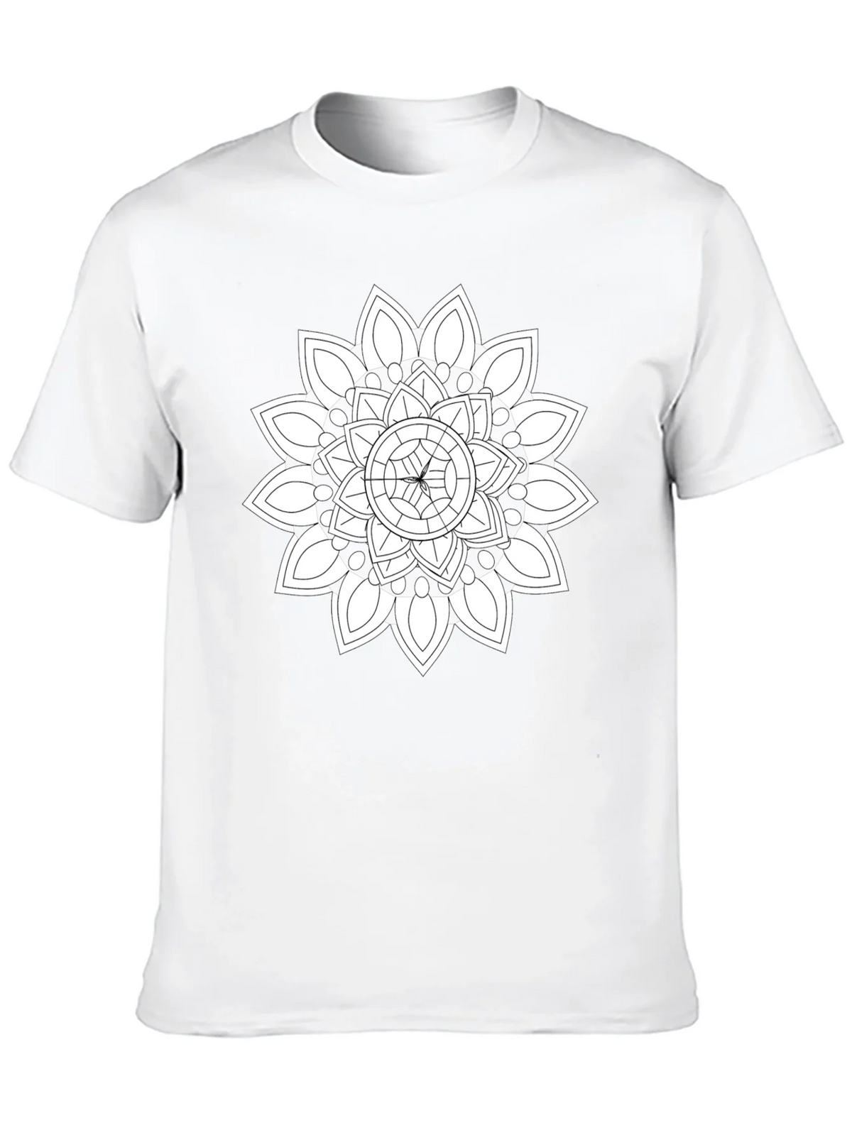 Black T-Shirt with Mandala Design product image 4