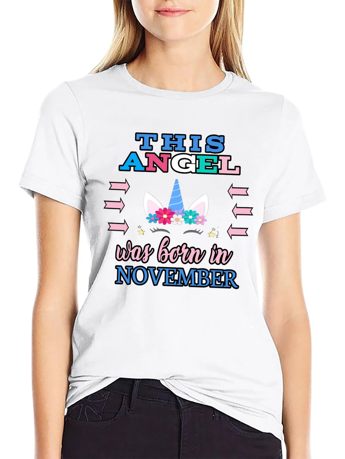 This Angel Born in November T-Shirt product image 8
