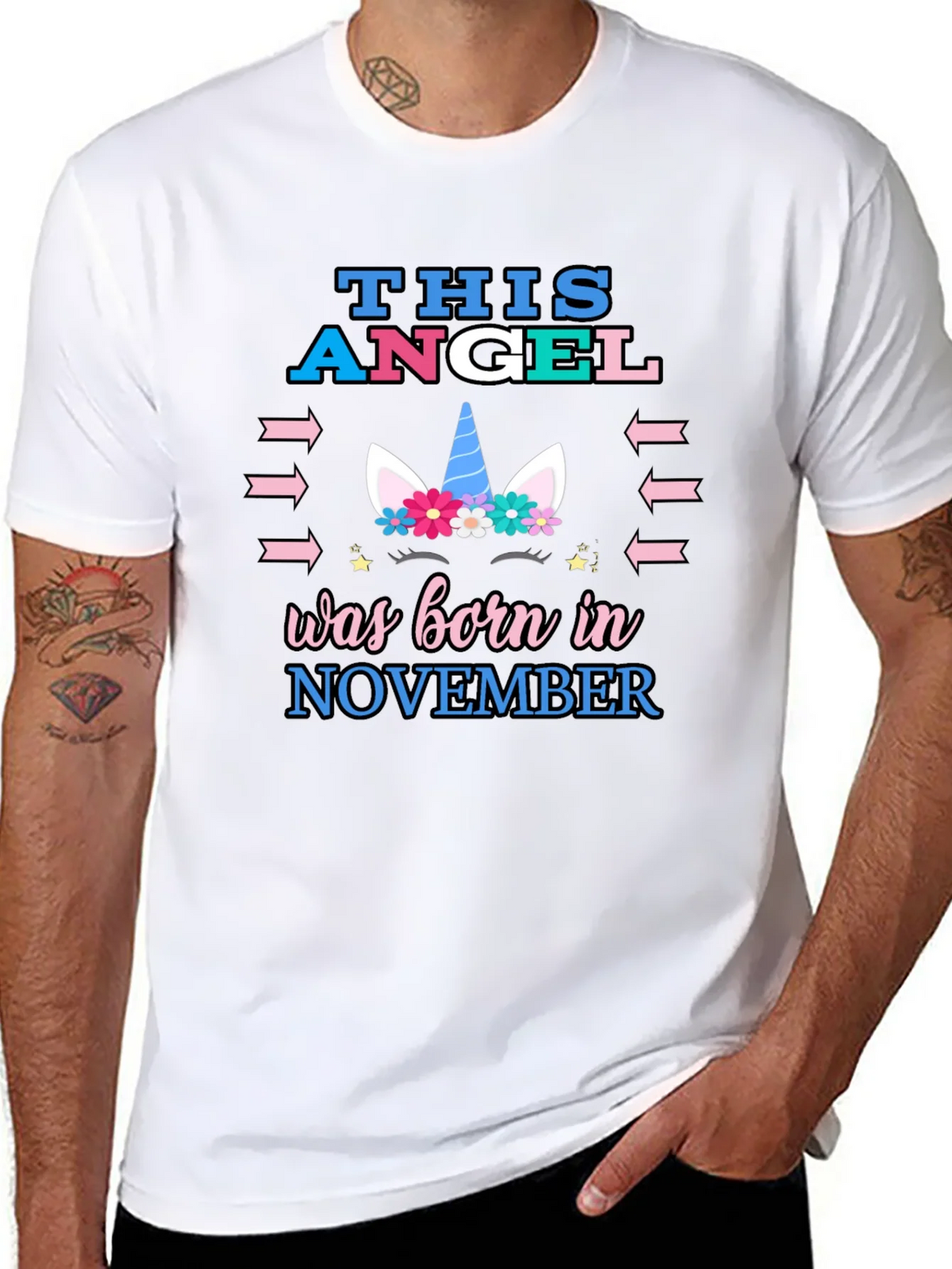 This Angel Born in November T-Shirt product image 7