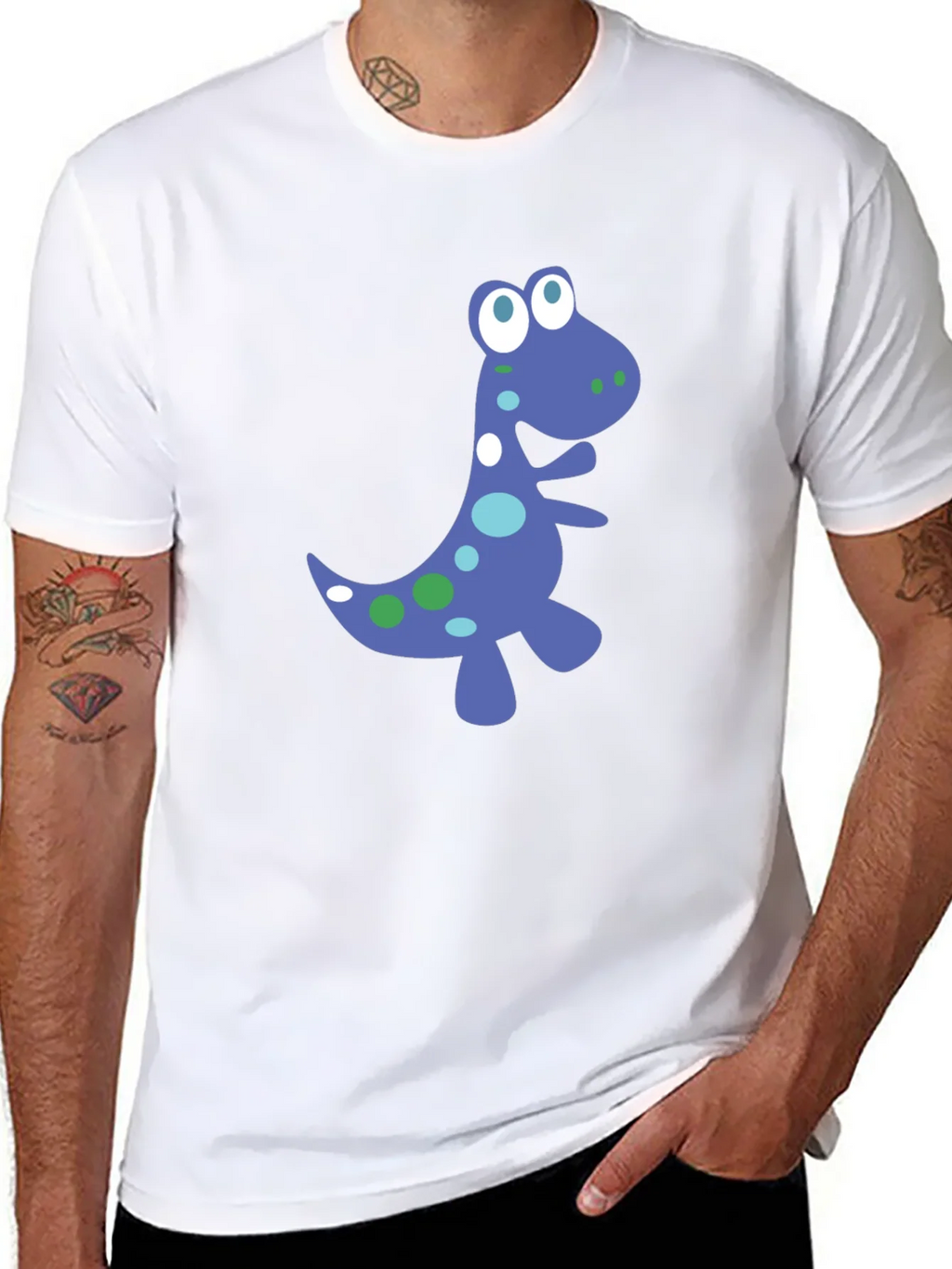 Dino Graphic Tee - Fun Black T-Shirt product image 7
