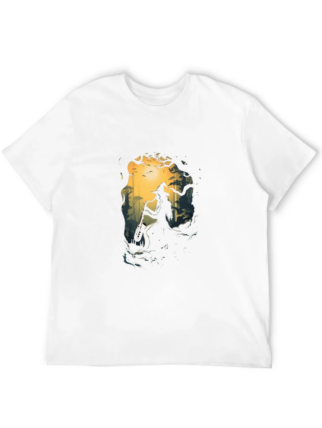 Enchanted Forest Witch Graphic Tee - Black product image 11
