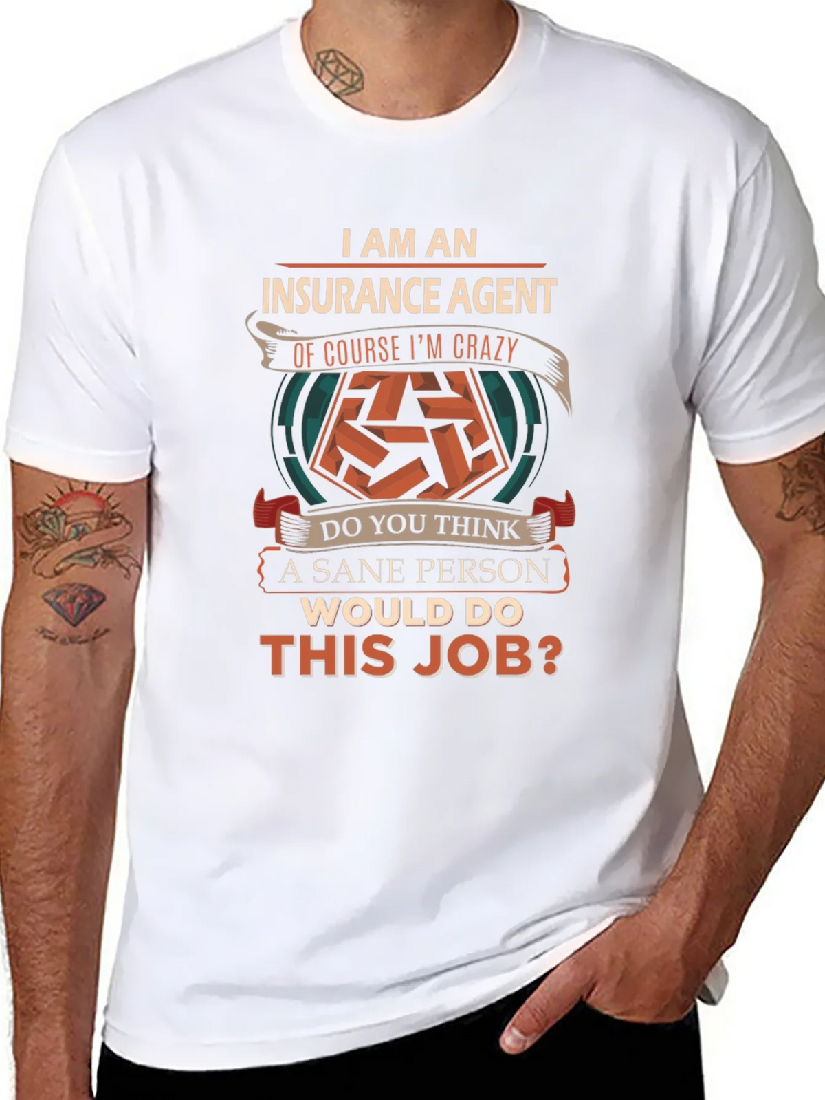 Insurance Agent Crazy T-Shirt product image 7