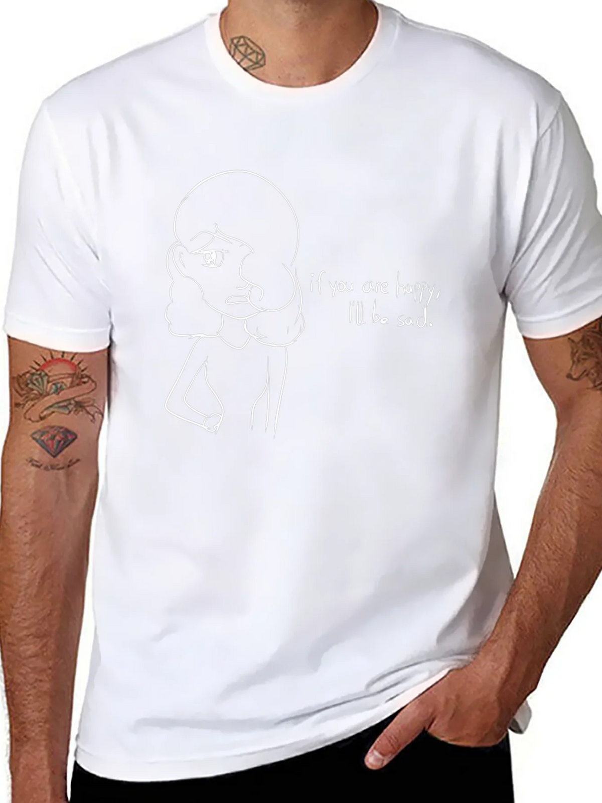 Sad Girl T-Shirt - Unique Graphic Tee product image 6