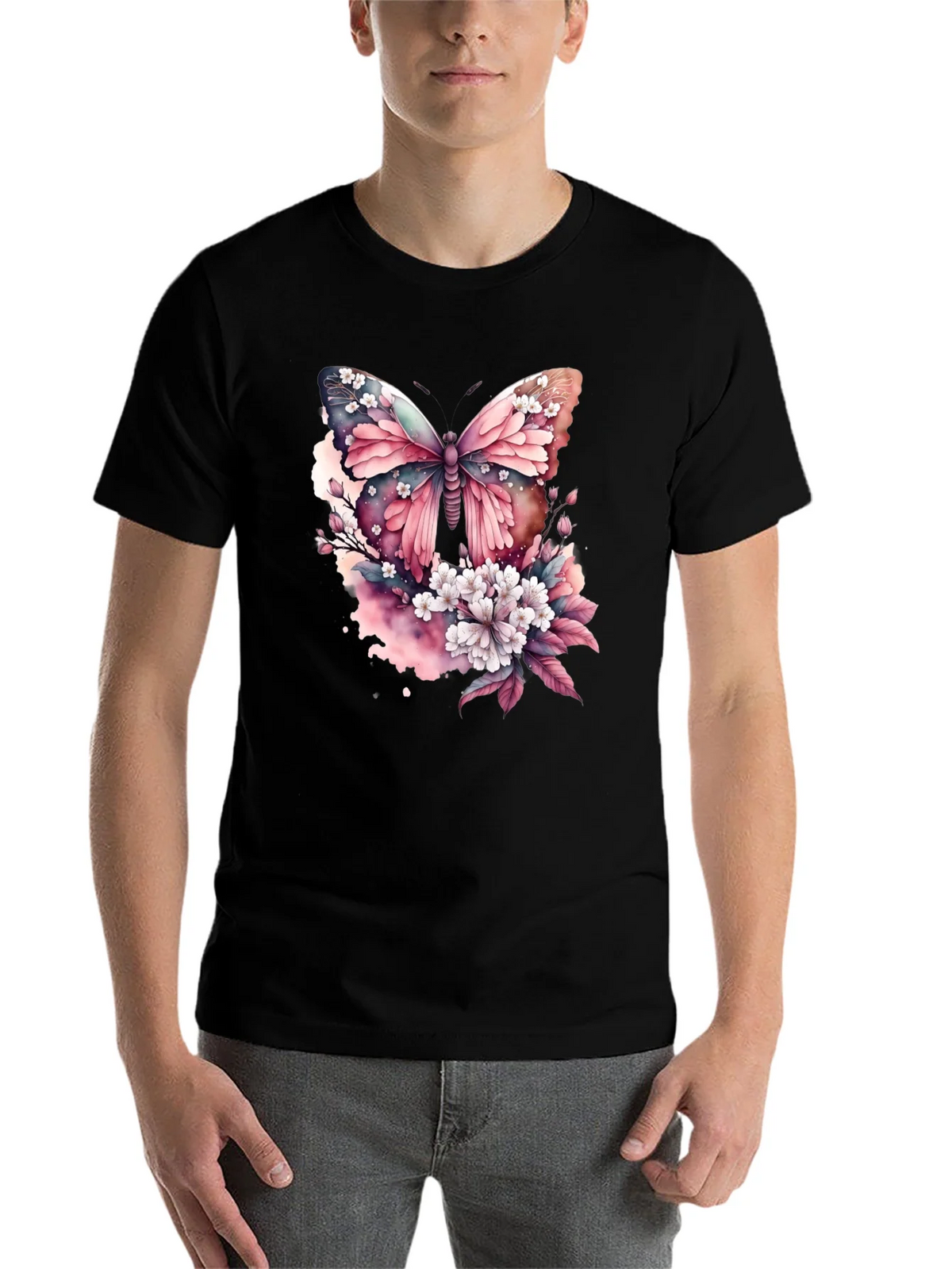 Butterfly Floral Print T-Shirt product image 4