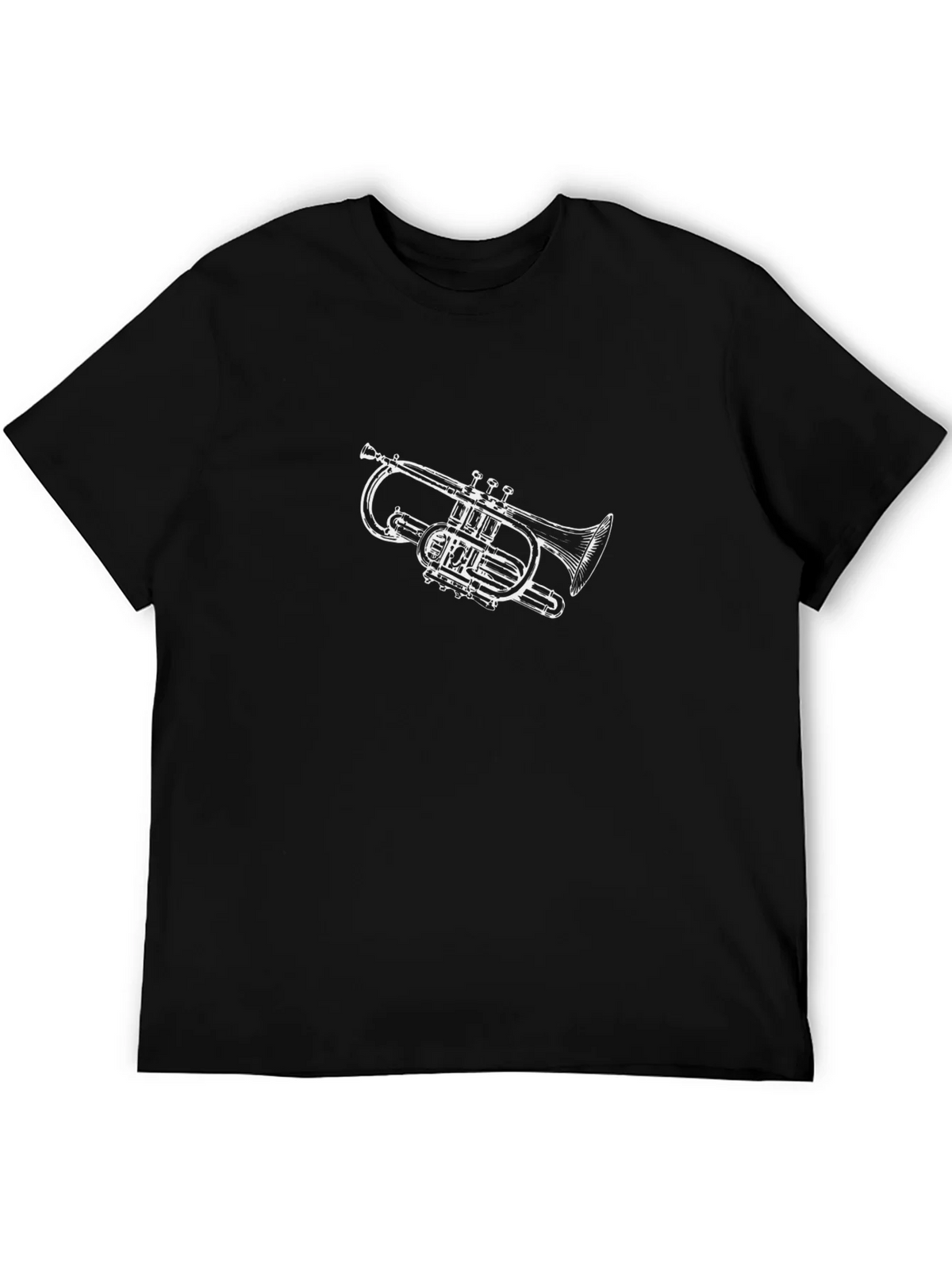 Trumpet Graphic Black T-Shirt product image 5