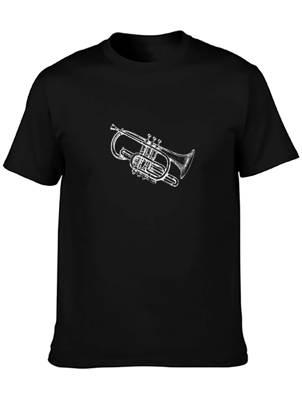 Trumpet Graphic Black T-Shirt product image 3