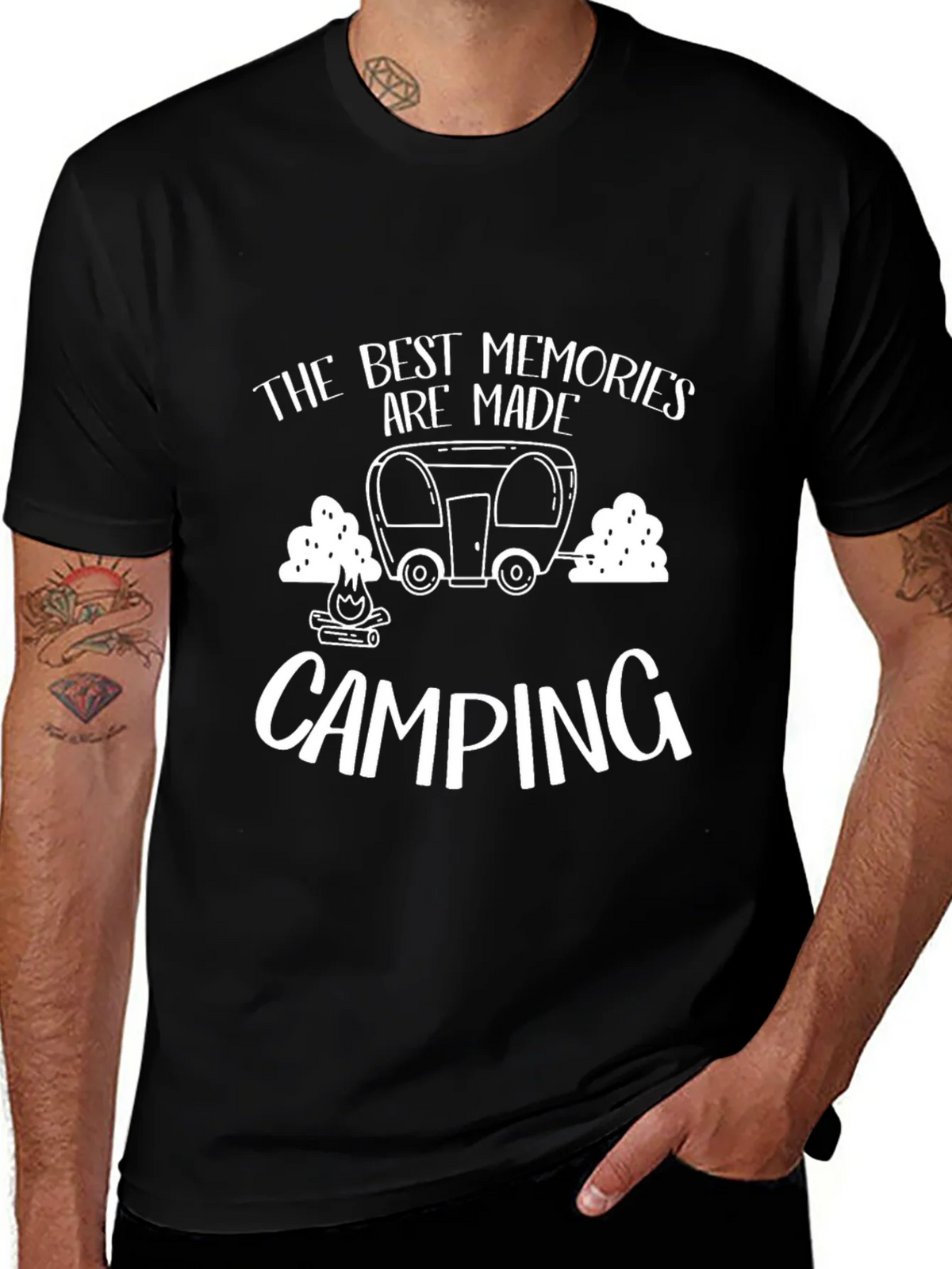 Camping Memories Graphic Tee - Black product image 1