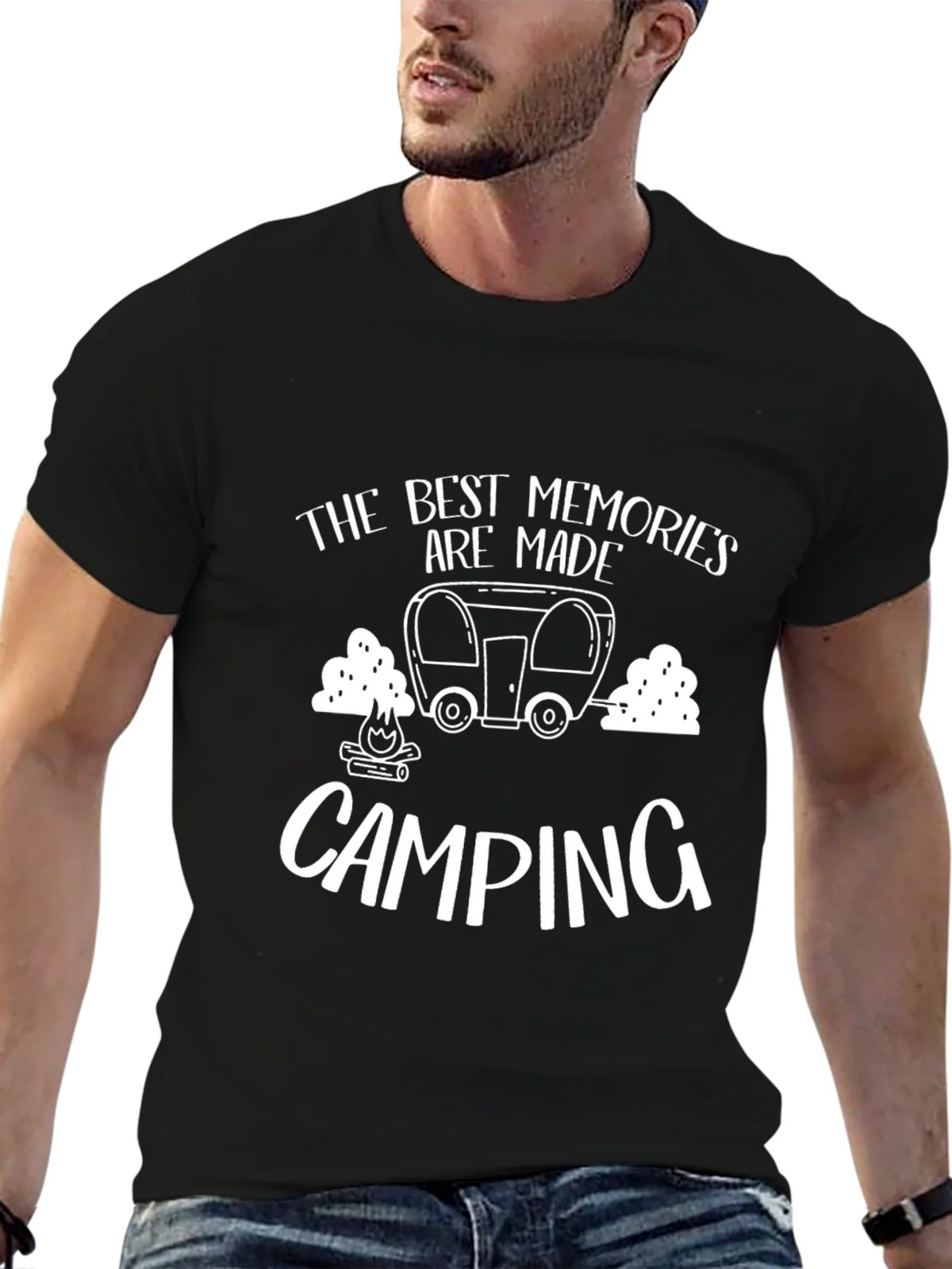 Camping Memories Graphic Tee - Black product image 6