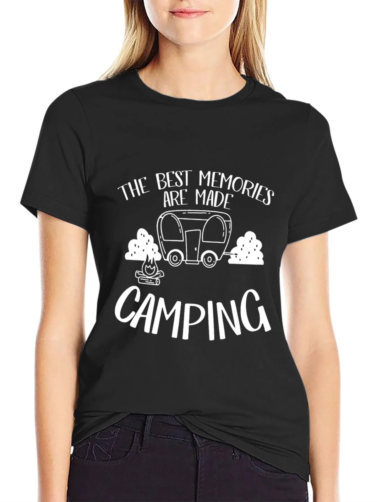 Camping Memories Graphic Tee - Black product image 2