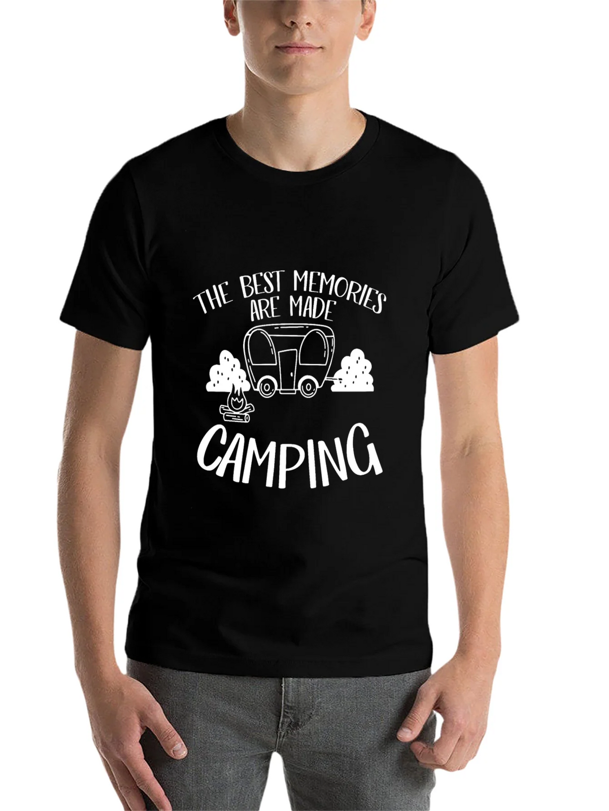 Camping Memories Graphic Tee - Black product image 4