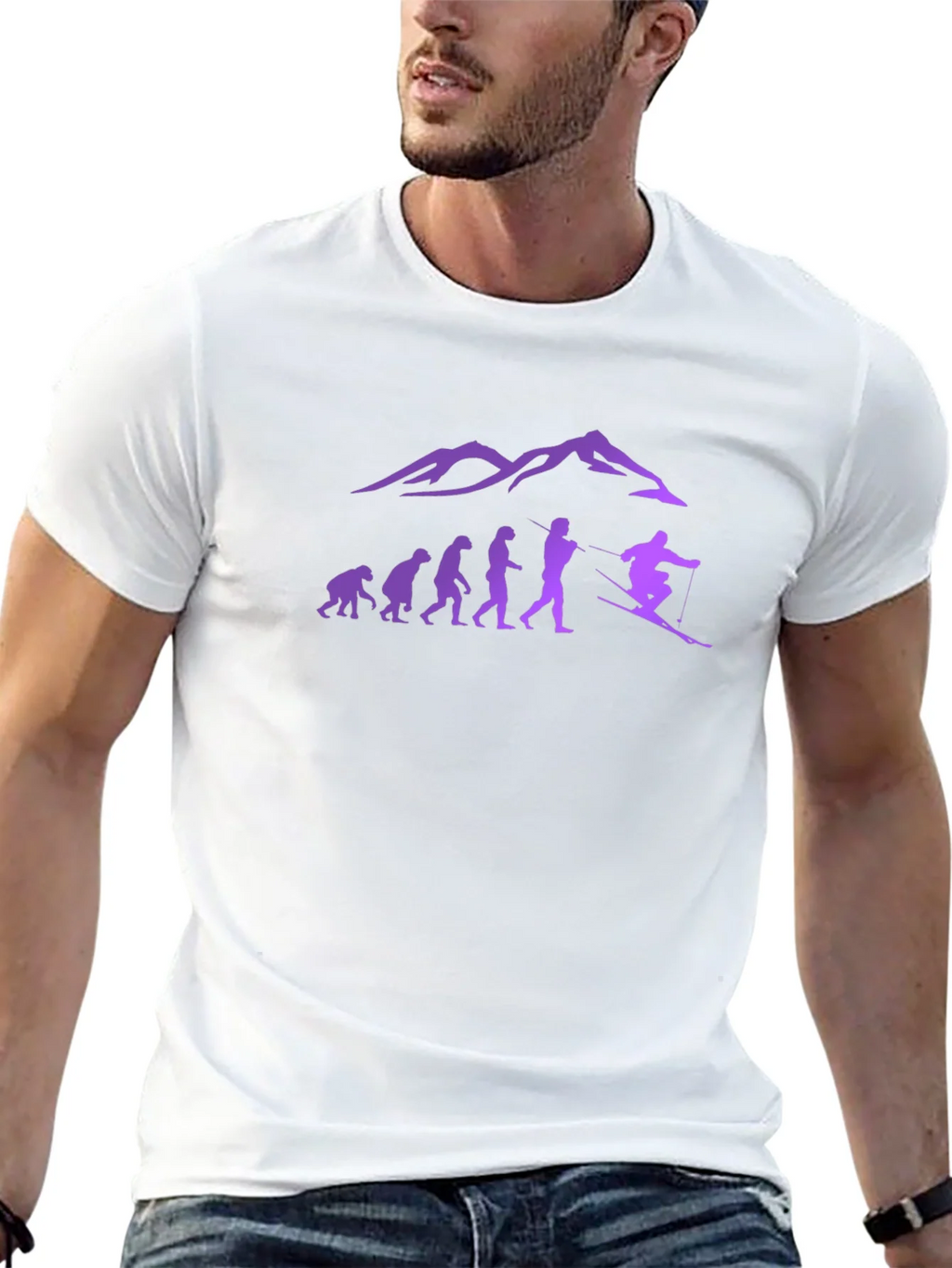 Ski Evolution T-Shirt - Mountain Design product image 12