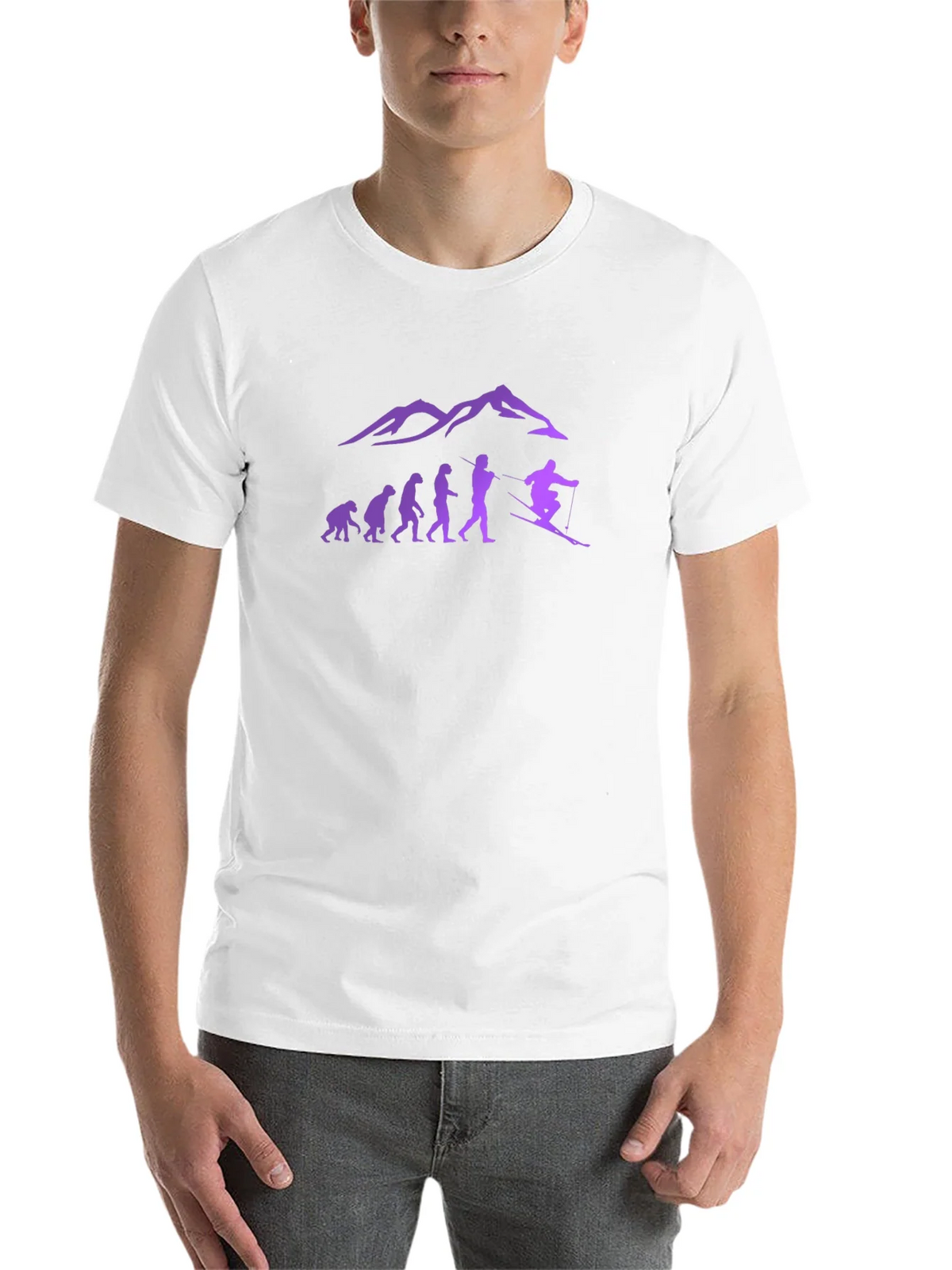 Ski Evolution T-Shirt - Mountain Design product image 10