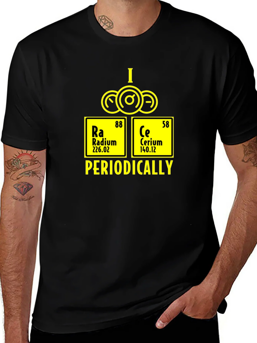 I Race Periodically T-Shirt - Chemistry Element Graphic Tee product image 1