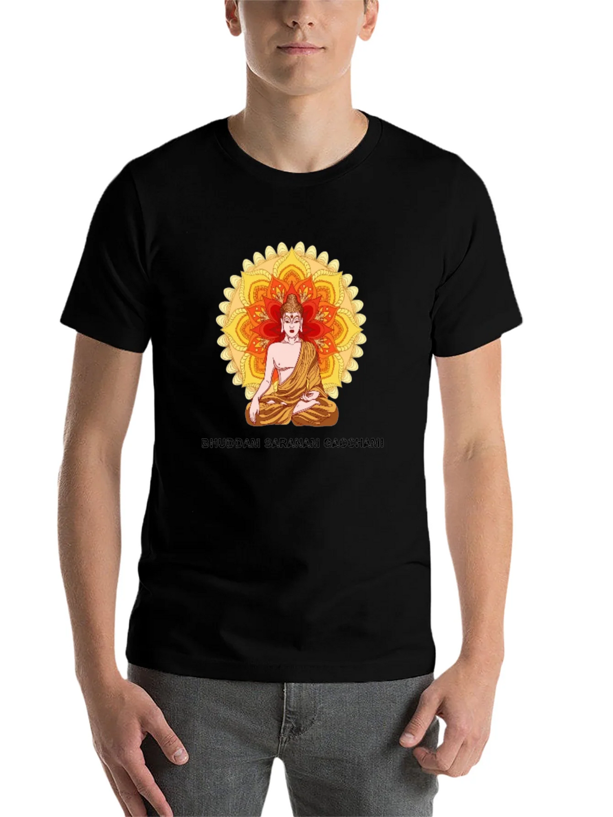 Buddham Saranam Gacchami Graphic Tee product image 4