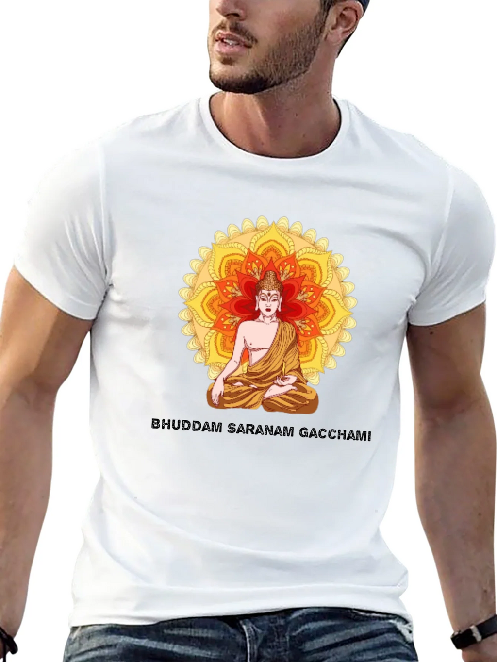 Buddham Saranam Gacchami Graphic Tee product image 12