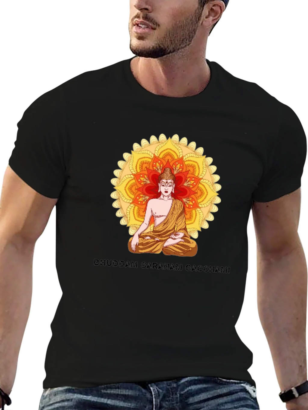 Buddham Saranam Gacchami Graphic Tee product image 6
