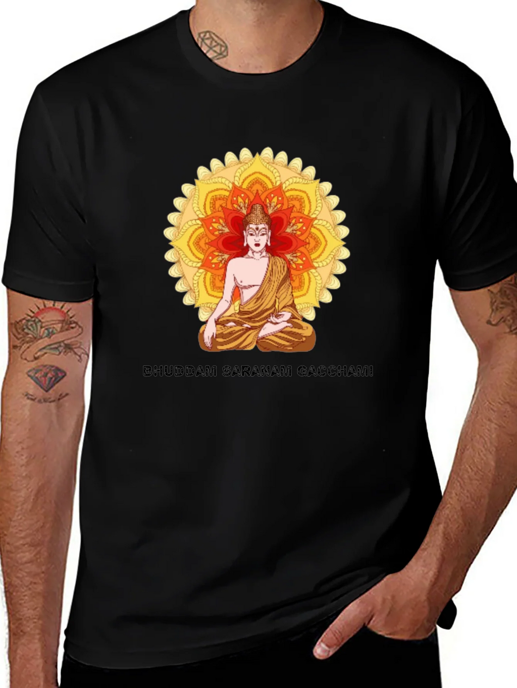 Buddham Saranam Gacchami Graphic Tee product image 1