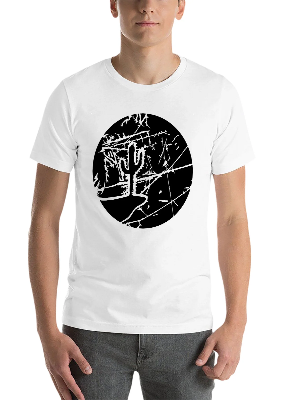 Monochrome Cactus Graphic T-Shirt product image 10