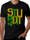 Abstract Stupid Graphic Tee - Modern Streetwear product image 1