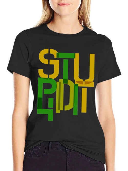Abstract Stupid Graphic Tee - Modern Streetwear product image 2
