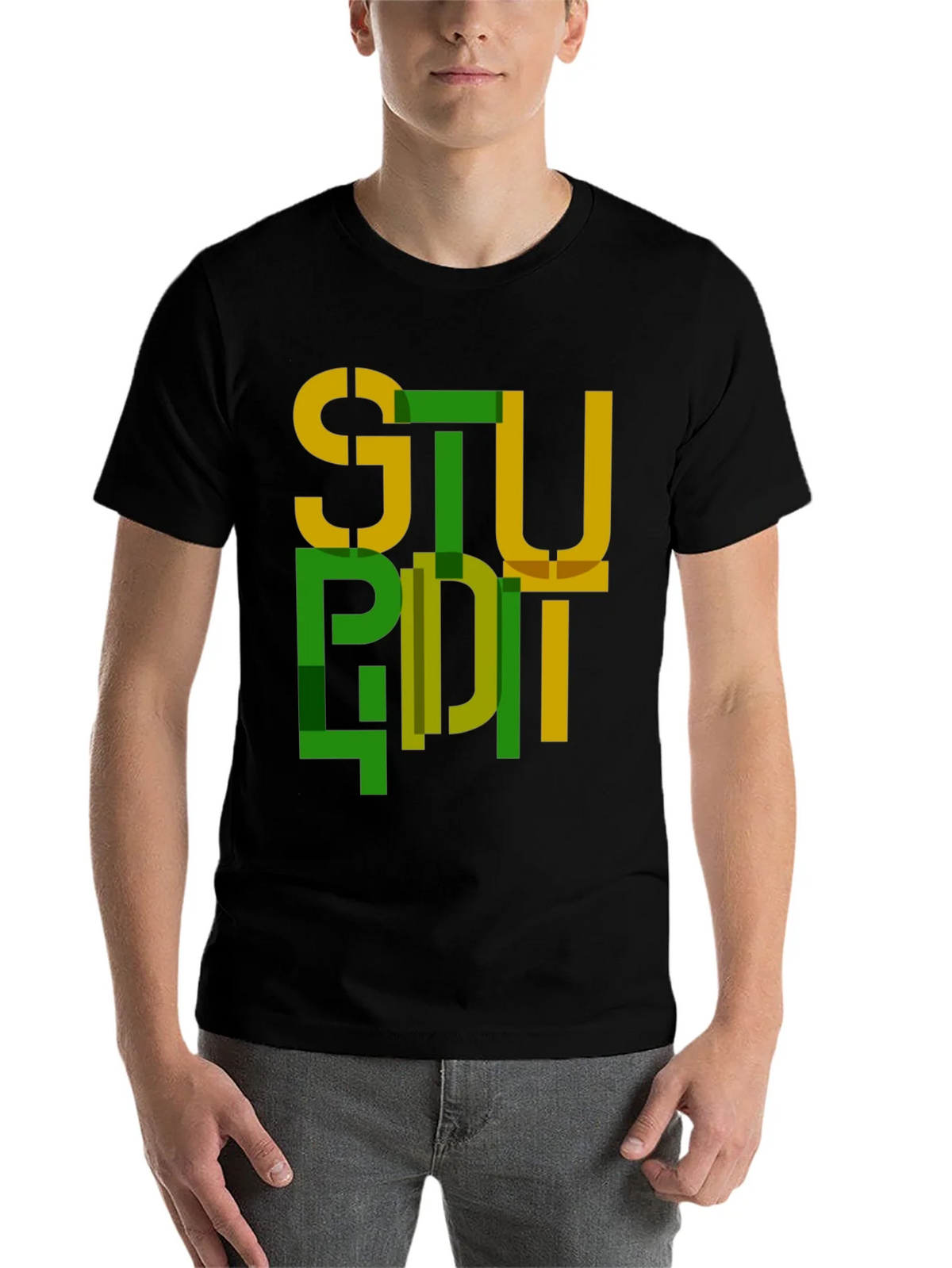 Abstract Stupid Graphic Tee - Modern Streetwear product image 4