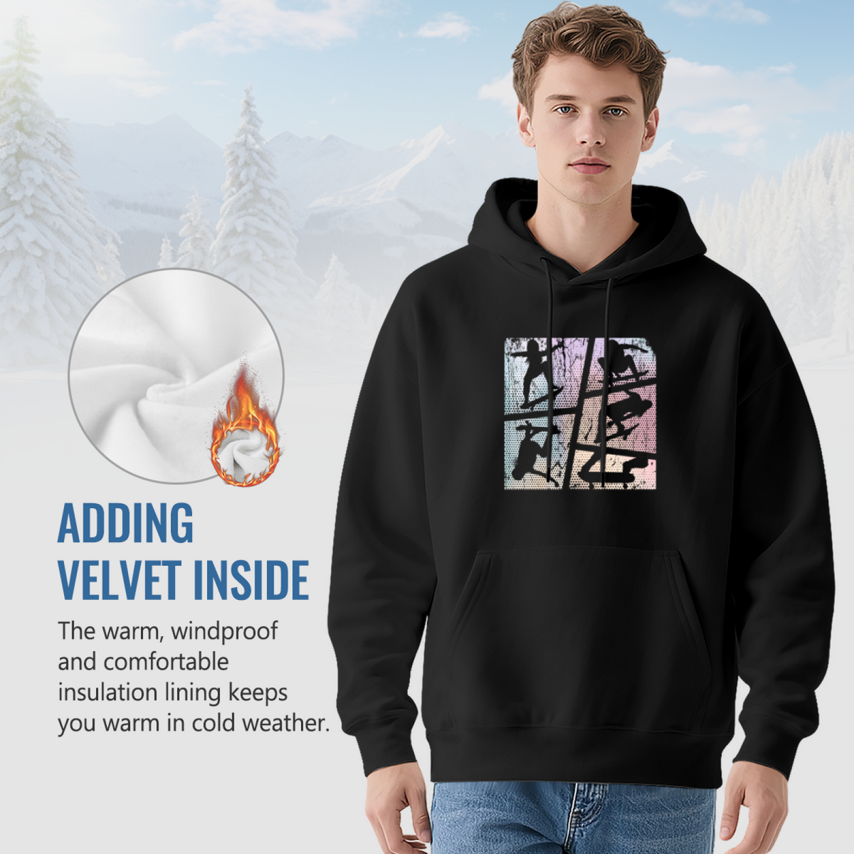 Statement Piece Hoodie - Bold Design Pullover #0619 product image 7